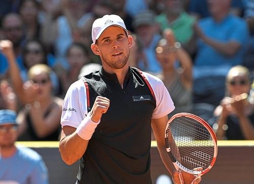 Dominic Thiem in full flow at the ATP 250-Generali Open in KitzbÃ¼hel, Austria