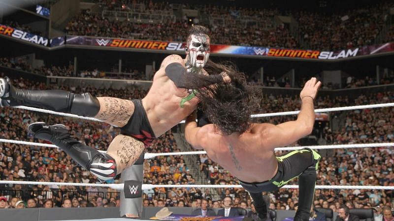 The Demon King took on Seth Rollins. Image credit: WWE.com
