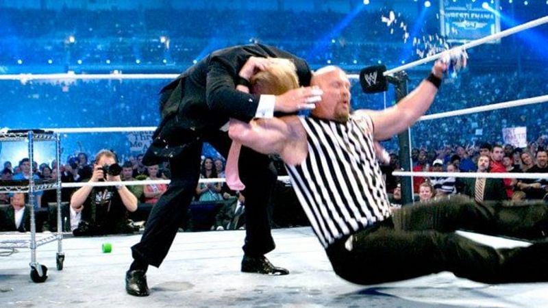 Donald Trump is the first president ever to receive a Stone Cold Stunner