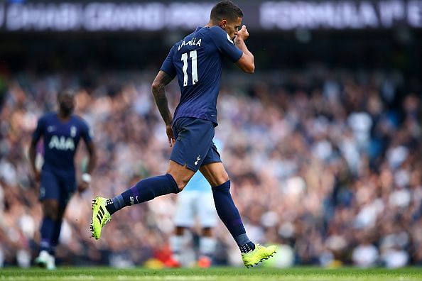 Lamela was crucial to both equalisers Spurs scored against Manchester City