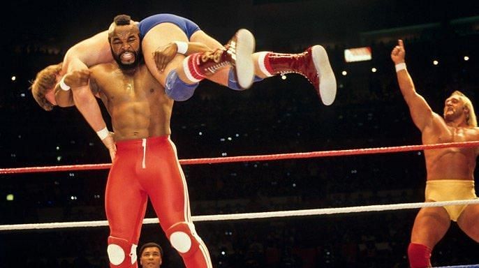 Mr. T and Huk Hogan joined forces in the main event of the first WrestleMania