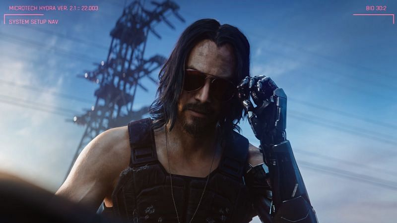 Keanu Reeves&#039; character in Cyberpunk 2077