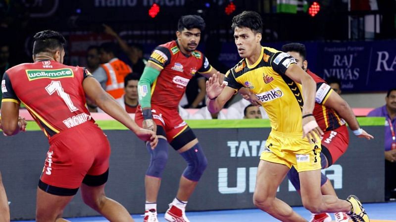 Pawan Sehrawat (centre) lit up the mat yet again