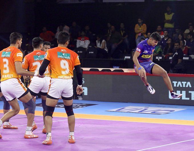 Dabang Delhi destroyed U Mumba with the help of Joginder, Ravinder and Naveen