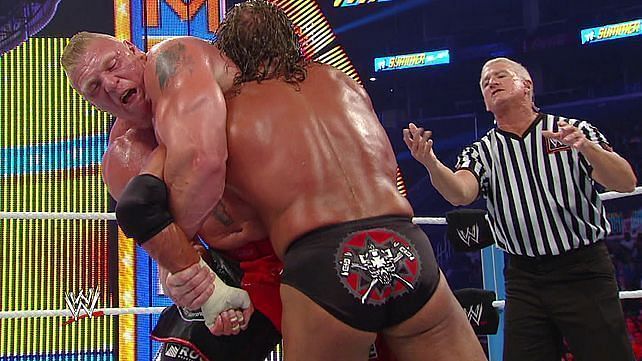 Brock Lesnar defeated Triple H at Summerslam 2012