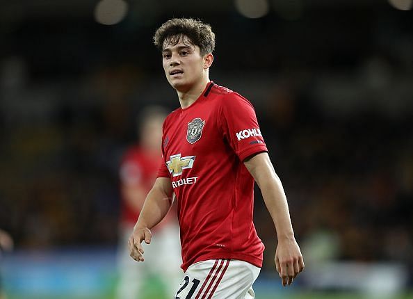 Daniel James made his first start for Manchester United against Wolverhampton Wanderers on Monday