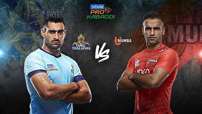 Pro Kabaddi Live Score: Tamil Thalaivas v U Mumba | Live Commentary and Match Updates | 23rd August 2019