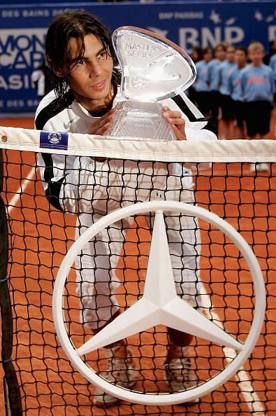 The 18-year-old Nadal wins his 1st Masters 1000 title at 2005 Monte Carlo