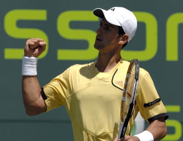 Djokovic celebrates his 1st Masters 1000 title at 2007 Miami