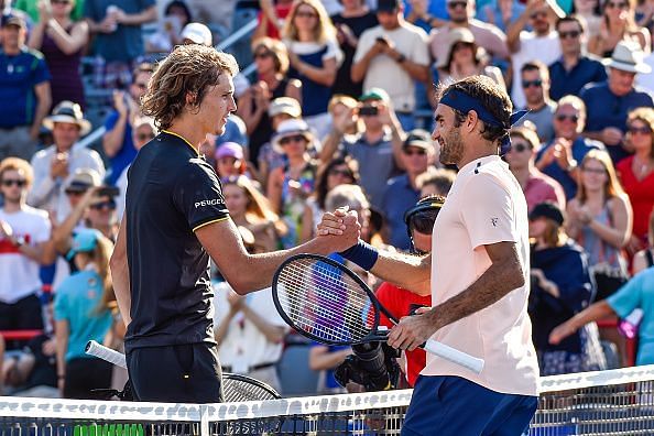 Alexander Zverev avenges his Halle final defeat with a win over Federer in the 2017 Rogers Cup final