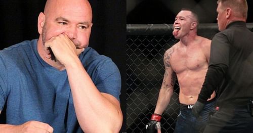 Dana White and Colby Covington.