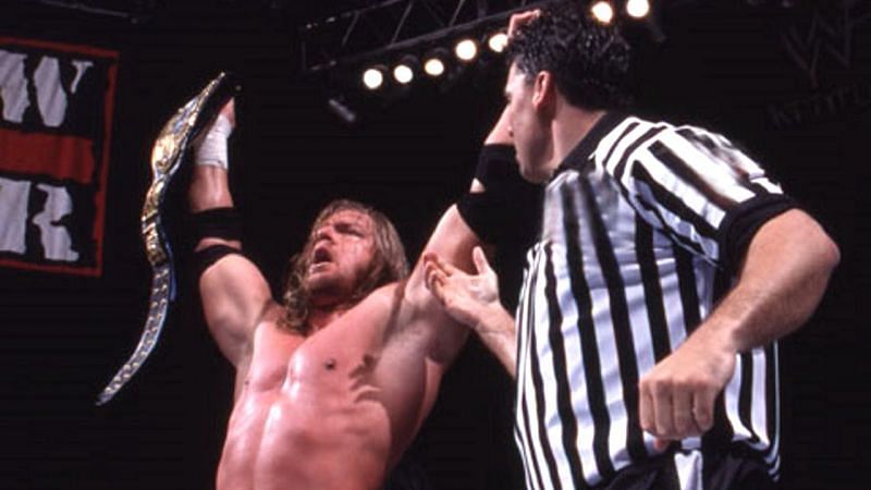 Triple H wins his first WWE Championship one day late on the August 23, 1999 Raw
