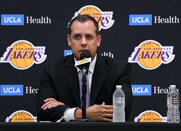 Frank Vogel will lead the Los Angeles Lakers this season