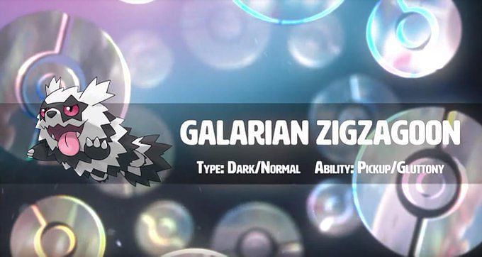 Galarian Zigzagoon is a Dark/Normal Pokemon