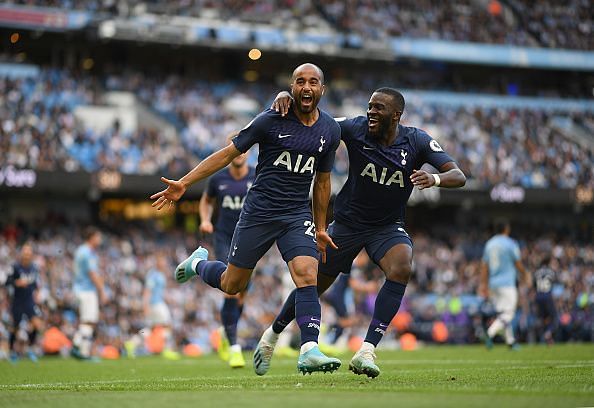 Lucas Moura&#039;s flying header caught City off guard and rescued a point for Tottenham