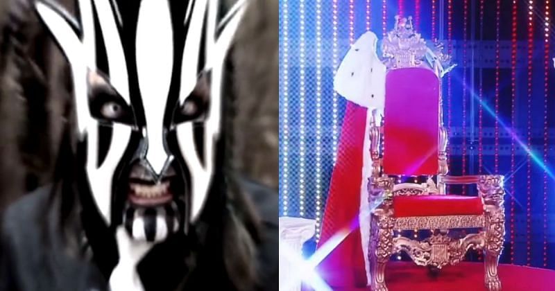 Jeff Hardy as Willow and The King of the Ring throne.