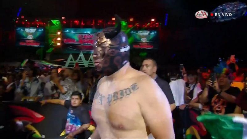 Velazquez under a mask during his debut with AAA