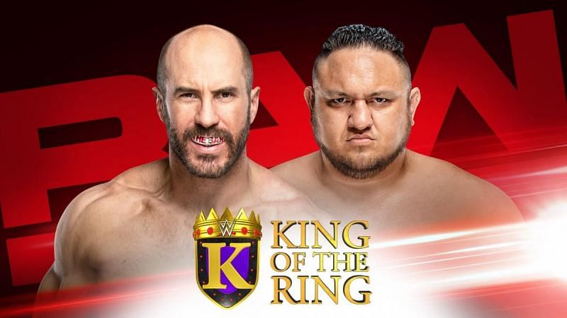 Cesaro and Samoa Joe will battle it out in the first round of the King of the Ring tonight.