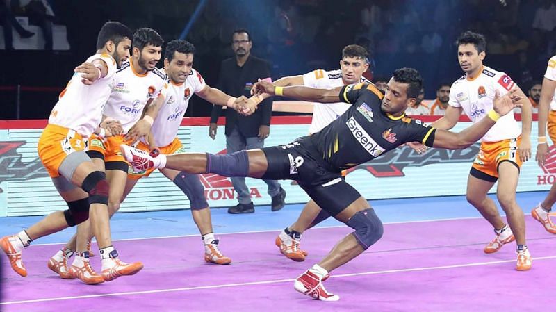 Puneri Paltan clinched a brilliant win against the Telugu Titans with the score 34-27