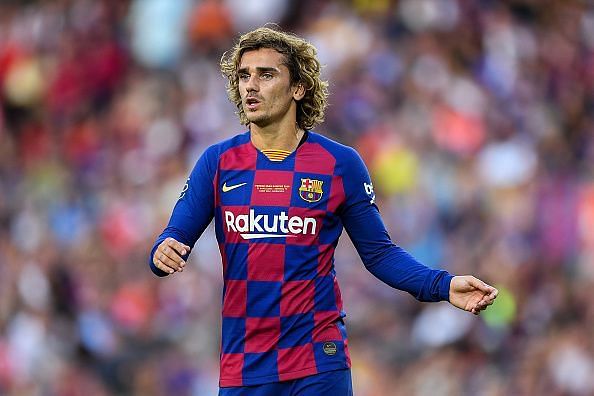 Antoine Griezmann is expected to make his official debut for Barcelona today.