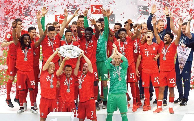 Bayern Munich won the domestic double last season