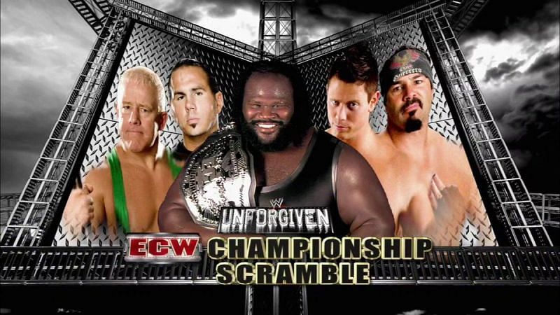 Matt Hardy won the ECW Championship in the very first Championship Scramble match at Unforgiven 2008.