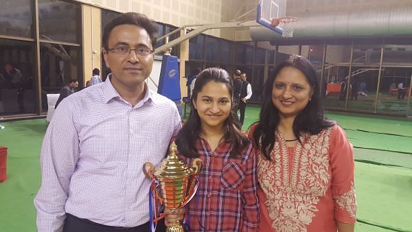 With my parents! Source: Chessbase India
