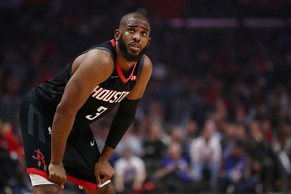 Chris Paul was traded to the Oklahoma City as part of the deal for Russell Westbrook