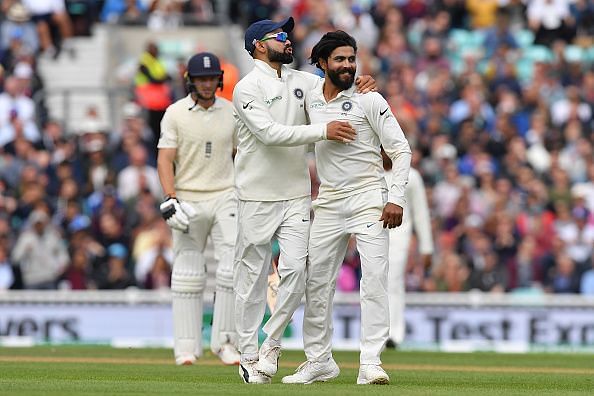 Ravindra Jadeja and Virat Kohli