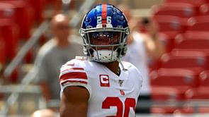 Giants RB Barkley out of Bucs game with ankle injury