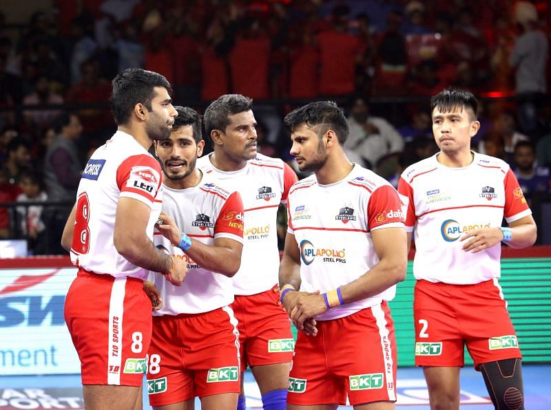 Haryana Steelers players in action