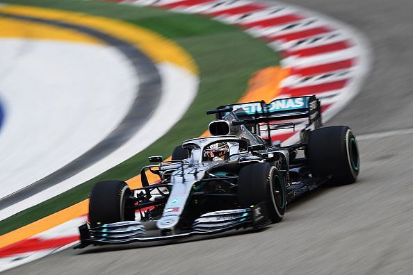 Lewis Hamilton spoke about how happy he was behind the wheel at Marina Bay