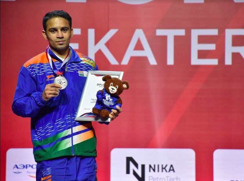 Amit Pangal becomes the first Indian Male boxer to win a Silver medal at the AIBA World Boxing Championships