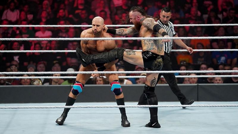 Cesaro was the first one to pick a fight with Aleister Black.