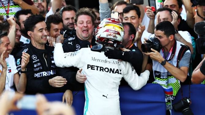 Hamilton taking one race at a time after 'incredible' Russian win