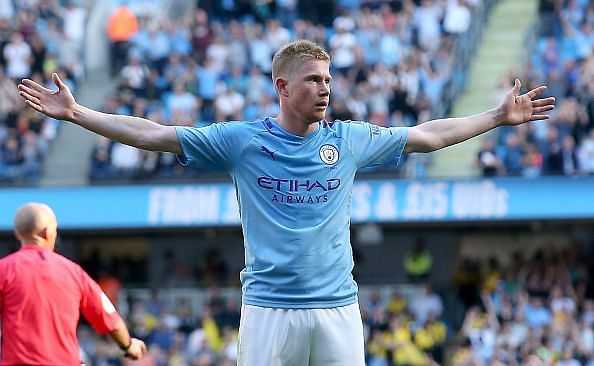 de Bruyne completed the rout with a blistering eighth late on, as City thumped Watford with ease