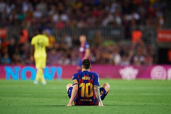 Messi returned on the pitch for one half but was taken off due to injury