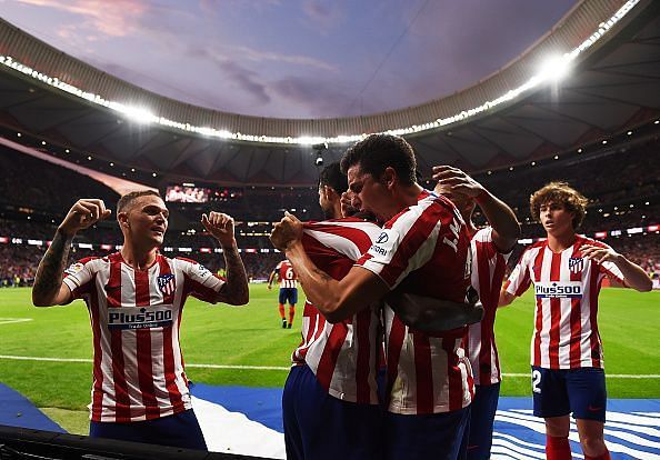 Atletico Madrid enter the weekend at the top of the table