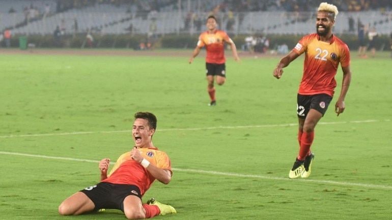 Jaime Santos Colado (left) has been livewire for East Bengal in the playmaking zone