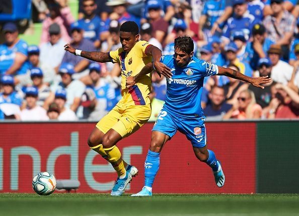 Junior Firpo scored his first goal for Barcelona against Getafe