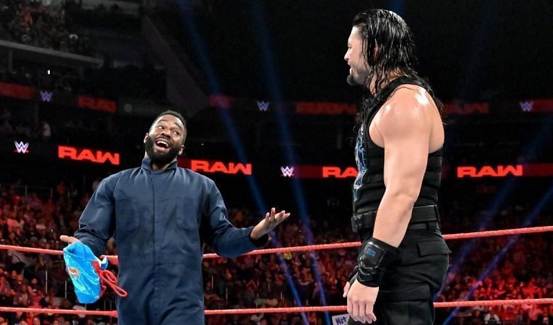Cedric Alexander sharing a ring with Roman Reigns