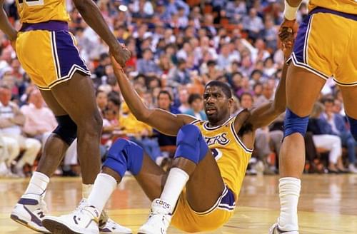 Former Los Angeles Lakers point guard Magic Johnson