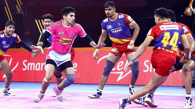 UP Yoddha won a close-called battle against the Jaipur Pink Panthers