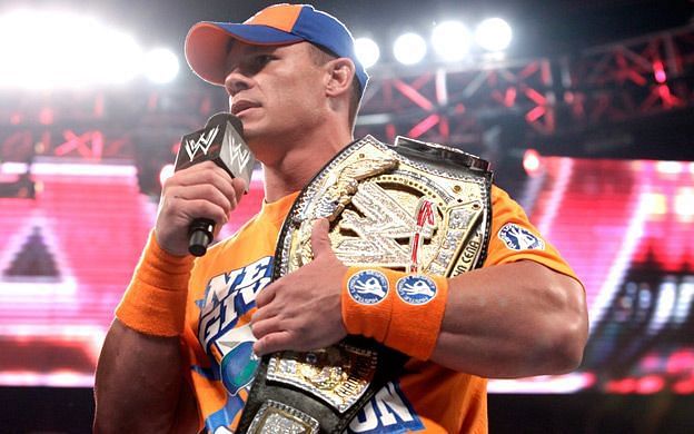John Cena: Won a joint record 8th WWE Championship at Extreme Rules 2011