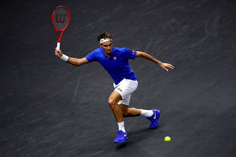 Roger Federer during the Laver Cup last year.