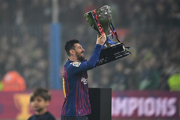Messi helped inspire Barcelona to her 26th LaLiga crown