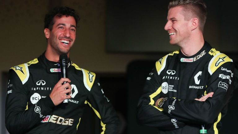 Hulkenberg is just a point behind Ricciardo in the standings