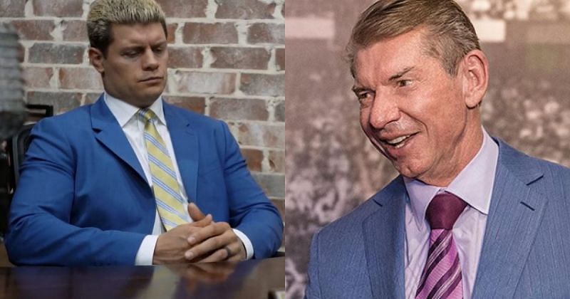 Cody Rhodes and Vince McMahon.