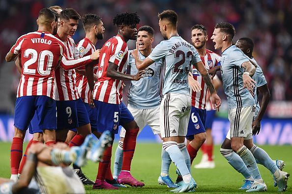 Atletico Madrid and Celta Vigo played out a goalless draw
