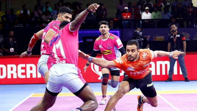 Abhishek Singh returned to form with a Super 10 against Jaipur Pink Panthers